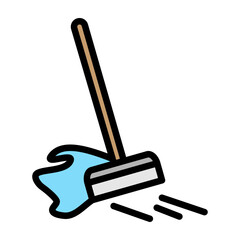 Wiper Vector Filled Icon Design