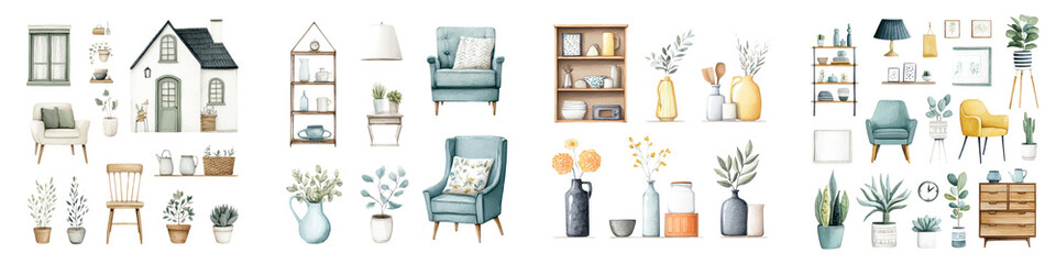 Cozy and stylish home decor items and interior design elements