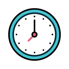 Clock icon Time icon vector. watch icon symbol