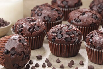 Chocolate Muffins are muffins with the aroma and taste of chocolate