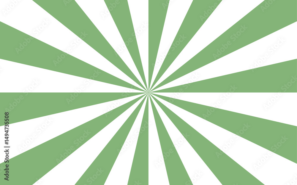 Fototapete abstract contrast radial burst pattern featuring alternating green and white twisted rays. radiate s