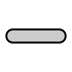 Minus Vector Filled Icon Design