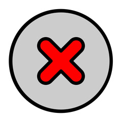 Fototapeta premium Error Vector Filled Icon Design