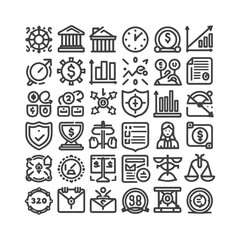 Business And Financial Icon New Design