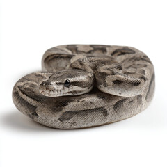 Obraz premium a snake is curled up on a white surface