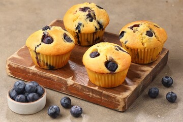 These fluffy blueberry muffins are tender, moist and loaded with fresh blueberries