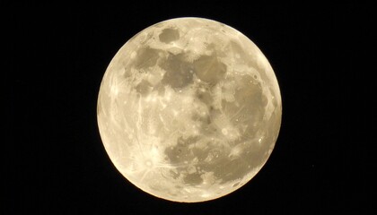 Obraz premium Glowing full moon with rich textures illuminating dark skies, perfect for celestial