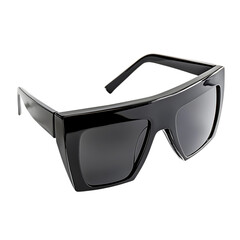 Sophisticated Oversized Sunglasses with Futuristic Design Isolated on Transparent Background