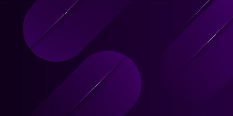 Abstract dark purple gradient illustration background with 3d look curve rectangle shape pattern. Dynamic design and luxury. Eps10 vector