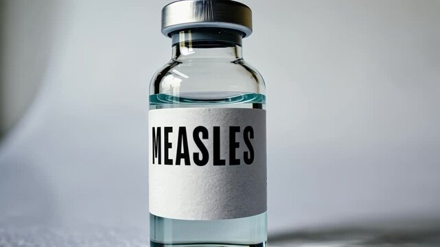Measles vaccine.