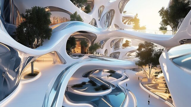 5d architectural design with futuristic structures and pathways layered into intricate dimensions creating a surreal space with shifting perspectives for an advanced virtual reality setup