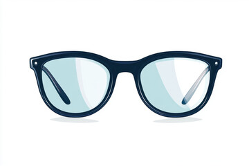 Fototapeta premium Pair of glasses on white background.