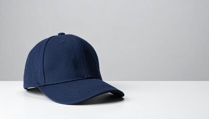 Navy cap mock-up for brand promotion - stylish baseball hat design showcased on minim