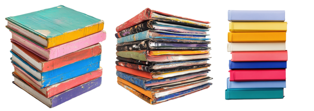 Colorful Stacks of Books