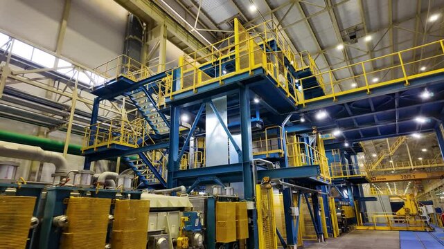 galvanizing conveyor line at the plant