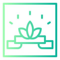 international day of yoga gradient icon