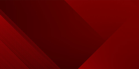 Obraz premium Abstract simple dark red gradient illustration background with 3d look overlap square with shadow and line pattern. Cool design and luxury. Eps10 vector