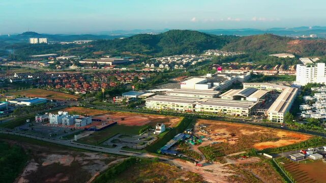 Aerial view of Anggun City, located in Rawang City Center, near Gamuda Gardens