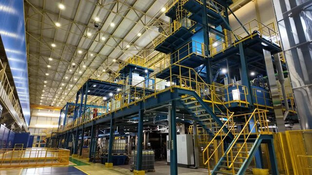 galvanizing conveyor line at the plant