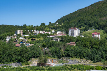 Vue sur une partie de la commune des Hauts-de-Bienne (Jura, France)