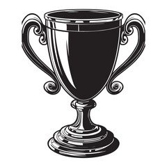 Award trophy cup silhouette icon vector design, Trophy cup icon vector