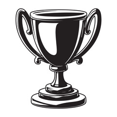 Award trophy cup silhouette icon vector design, Trophy cup icon vector