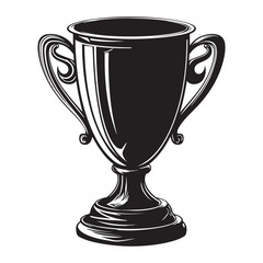 Award trophy cup silhouette icon vector design, Trophy cup icon vector