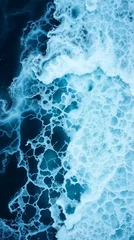 Fotobehang ocean waves from above phone wallpaper photography © reham