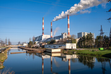 View of the thermal power plant