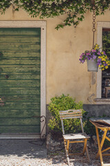 flowers in an Italian farmhouse