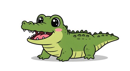 Naklejka premium Cute Elephant with Blue Balloon Illustration