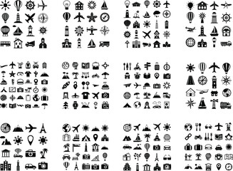 Travel and Tourism Icon Set