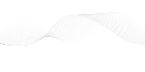 Abstract black and white line wave background. Technology abstract  on white background. Undulate Grey Wave Swirl, frequency sound wave, twisted curve lines with blend effect.