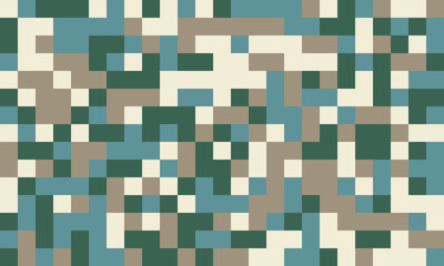 Abstract pixel art background.  Neutral earth tones create a calming, minimalist design perfect for websites, presentations, or textile patterns.