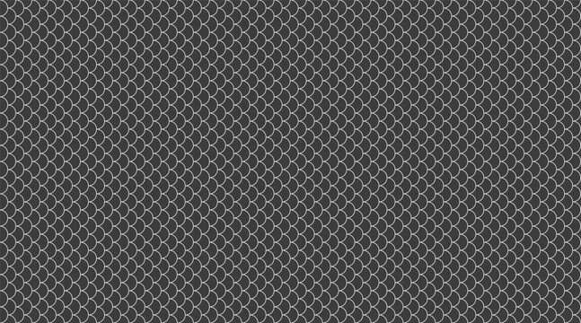 Abstract seamless pattern. Elegant grayscale fish scale texture.  Ideal for website backgrounds, textile design, or modern branding.  Subtle yet striking, this image evokes sophistication and order.