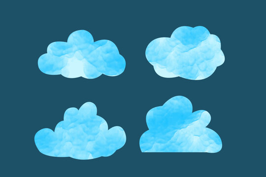 cloud computing concept on blue background