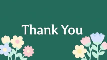 happy easter card with tulips thank you