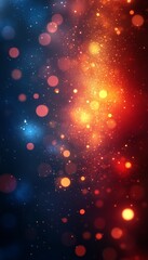 Fototapeta premium Abstract bokeh lights, vibrant colors, blurred background, digital art, modern design, stock photo
