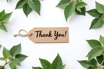 thank you card with ivy growing out of it
