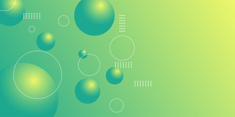 Light yellow and green abstract geometric background with smooth gradient tones and circular elements, ideal for posters, banners, wallpapers.