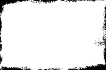 grunge frame with grass