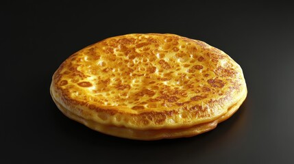 Golden, crispy, round flatbread