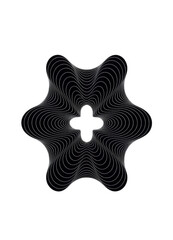 White Star Design Element, Isolated Transparent Background