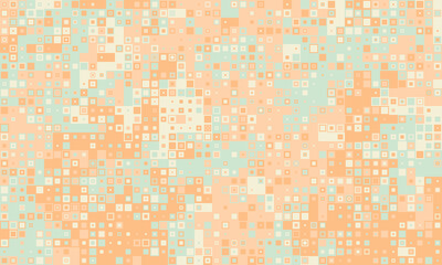 Abstract pastel square mosaic pattern.  Perfect for website backgrounds, digital art, textile designs, and modern branding. Evokes feelings of serenity and calm.