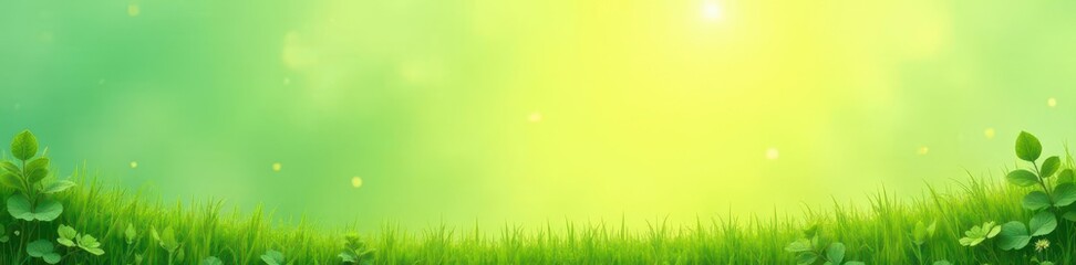 Obraz premium Soft mint green fading to sunny yellow, peaceful scene, smooth, subtle, ethereal