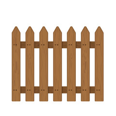 Wooden Fence Illustration