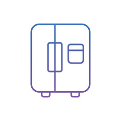 Home Fridge Vector icon