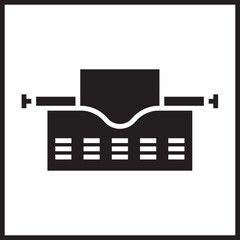 Typewriter icon design