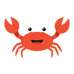 Cute Cartoon Crab Illustration