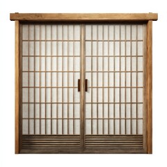 Authentic Japanese Shoji Screen Doors Wooden Frame and Paper Panels Traditional Asian Home Design